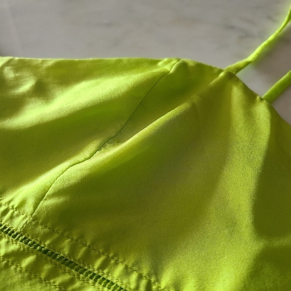 DRIES VAN NOTEN Silk Camisole, Size 8, Neon Green, NWT - Picture 11 of 16